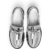 image:imageDREAM PAIRS Womens Platform Chunky LoafersSilverpat