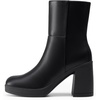 image:imageDREAM PAIRS Womens Platform Gogo Ankle Boots Chunky High Heels Square Toe Comfort Party Dress Side Zipper Booties Shoes for WomenBlack