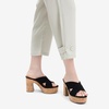 image:imageDREAM PAIRS Womens Platform Heels Open Toe Slip on Heels for Women High Chunky Block Wedges Sandals Dressy Pumps ShoesBlacknubuck