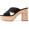 image:imageDREAM PAIRS Womens Platform Heels Open Toe Slip on Heels for Women High Chunky Block Wedges Sandals Dressy Pumps ShoesBlacknubuck