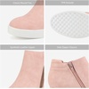 image:imageDREAM PAIRS Womens Platform Wedge Sneakers Ankle BootiesPink