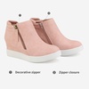 image:imageDREAM PAIRS Womens Platform Wedge Sneakers Ankle BootiesPink
