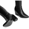 image:imageDREAM PAIRS Womens Pointed Toe Thigh High Over the Knee Boots Tall Chunky Blocked Heel Fall Long Fashion Sexy BootsBlackpu