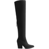 image:imageDREAM PAIRS Womens Pointed Toe Thigh High Over the Knee Boots Tall Chunky Blocked Heel Fall Long Fashion Sexy BootsBlacksuede
