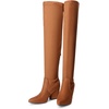 image:imageDREAM PAIRS Womens Pointed Toe Thigh High Over the Knee Boots Tall Chunky Blocked Heel Fall Long Fashion Sexy BootsBrown