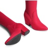 image:imageDREAM PAIRS Womens Pointed Toe Thigh High Over the Knee Boots Tall Chunky Blocked Heel Fall Long Fashion Sexy BootsRed
