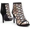 image:imageDREAM PAIRS Womens Rhinestone Ankle Strap Open Toe Stiletto Heel Sandals pump Shoes