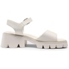 image:imageDREAM PAIRS Womens SDHS2316W Lug Sole Low Platform Chunky Block Heels Square Toe Ankle Straps Sandals Beige Size 9
