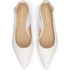 image:imageDREAM PAIRS Womens Slingback Dressy Pointed Toe Ballet Flats with Buckle Strap Low Heel Dress Flat ShoesWhite
