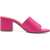 image:imageDREAM PAIRS Womens Square Open Toe Heels Sandals Low Block Chunky Heeled Sandals Slide Sandals Slip on Comfortable Casual Pumps ShoesHot Pinkpu