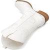 image:imageDREAM PAIRS Womens Square Toe Cowboy Cowgirl Boots Pull On Low Chunky Heel Mid Calf Western Boots with Embroidered Stitched for Theme Party Country ConcertAll White