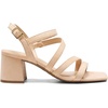image:imageDREAM PAIRS Womens Strappy Chunky Heels Low Block Square Open Toe Sandals Dress Party ShoesNudesuede