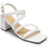 image:imageDREAM PAIRS Womens Strappy Chunky Heels Low Block Square Open Toe Sandals Dress Party ShoesWhitepu
