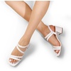 image:imageDREAM PAIRS Womens Strappy Chunky Heels Low Block Square Open Toe Sandals Dress Party ShoesWhitepu