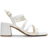 image:imageDREAM PAIRS Womens Strappy Chunky Heels Low Block Square Open Toe Sandals Dress Party ShoesWhitepu