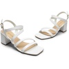 image:imageDREAM PAIRS Womens Strappy Chunky Heels Low Block Square Open Toe Sandals Dress Party ShoesWhitepu