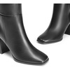 image:imageDREAM PAIRS Womens Tall Over the Knee Boots Thigh High Fall Block Chunky Heeled Knee High Long Boots with Fashion Square Toe and Side ZipperBlack