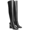 image:imageDREAM PAIRS Womens Tall Over the Knee Boots Thigh High Fall Block Chunky Heeled Knee High Long Boots with Fashion Square Toe and Side ZipperBlack