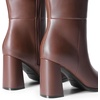 image:imageDREAM PAIRS Womens Tall Over the Knee Boots Thigh High Fall Block Chunky Heeled Knee High Long Boots with Fashion Square Toe and Side ZipperBrown