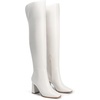 image:imageDREAM PAIRS Womens Tall Over the Knee Boots Thigh High Fall Block Chunky Heeled Knee High Long Boots with Fashion Square Toe and Side ZipperWhite