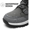 image:imageDREAM PAIRS Womens Waterproof Winter Snow Boots Warm Comfortable Faux Fur Insulated NonSlip Outdoor LaceUp Florin Mid Calf BootiesDarkGrey