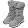 image:imageDREAM PAIRS Womens Waterproof Winter Snow Boots Warm Comfortable Faux Fur Insulated NonSlip Outdoor LaceUp Florin Mid Calf BootiesLightGrey