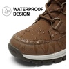 image:imageDREAM PAIRS Womens Waterproof Winter Snow Boots Warm Comfortable Faux Fur Insulated NonSlip Outdoor LaceUp Florin Mid Calf BootiesTan