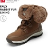 image:imageDREAM PAIRS Womens Waterproof Winter Snow Boots Warm Comfortable Faux Fur Insulated NonSlip Outdoor LaceUp Florin Mid Calf BootiesTan