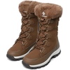 image:imageDREAM PAIRS Womens Waterproof Winter Snow Boots Warm Comfortable Faux Fur Insulated NonSlip Outdoor LaceUp Florin Mid Calf BootiesTan