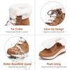 image:imageDREAM PAIRS Womens Winter Snow Boots Faux Fur Waterproof Ankle Booties Zaylee Ladies Comfortable Short Boots OutdoorChestnut