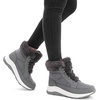 image:imageDREAM PAIRS Womens Winter Snow Boots Faux Fur Waterproof Ankle Booties Zaylee Ladies Comfortable Short Boots OutdoorDark Grey