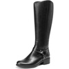 image:imageDREAM PAIRS Boots For Women Knee High Comfortable Pull On Side Zipper Buckle Riding BootsBlack