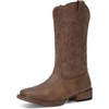 image:imageDREAM PAIRS Cowboy Cowgirl Boots for Women Wide Square Toe Western Mid Calf PullOn Embroidered Stitched Retro BootsAll Brown