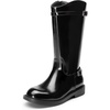 image:imageDREAM PAIRS Girls Knee High Boots Side Zipper Riding Shoes for Little KidBig KidAll Black