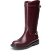 image:imageDREAM PAIRS Girls Knee High Boots Side Zipper Riding Shoes for Little KidBig KidBurgundy
