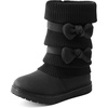 image:imageDREAM PAIRS Girls Winter Snow Boots Faux Fur Lined Mid Calf ShoesBlack