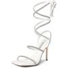 image:imageDREAM PAIRS High Heels Stilettos for Women  Strappy Gladiator Sexy Square Toe Open Toe Dressy Pumps SandalsWhite