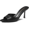 image:imageDREAM PAIRS Womens High Heels Mules Pointed Peep Toe Kitten Sandals Comfortable Slip On Dressy Shoes for Wedding Daily Work Travel SummerBlackpu