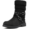 image:imageDREAM PAIRS Womens Mid Calf Fashion Winter Snow BootsBlack