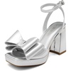 image:imageDREAM PAIRS Womens Platform Chunky Heels Fashion Bowknots High Block Square Toe Dress Sandals for Wedding Bridal Party