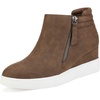 image:imageDREAM PAIRS Womens Platform Wedge Sneakers Ankle BootiesBrown