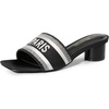 image:imageDREAM PAIRS Womens Square Open Toe Slip on Heels for women Low Block Chunky Heeled Sandals Slide Sandals Comfortable Casual Fashion Pumps Shoes