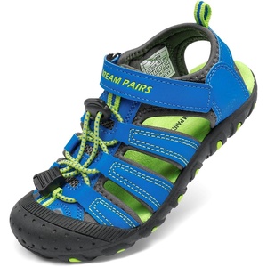 image:imageDREAM PAIRS Boys Girls ClosedToe Outdoor Summer Water Sport Sandals for ToddlerLittleBig KidRoyalBlueGreen