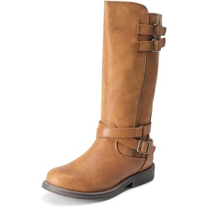 image:imageDREAM PAIRS Girls Knee High Fashion Riding Boots for ToddlerLittle KidBig KidTan 03
