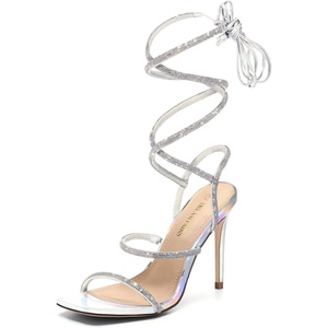 image:imageDREAM PAIRS High Heels Stilettos for Women  Strappy Gladiator Sexy Square Toe Open Toe Dressy Pumps SandalsSilver