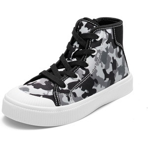 image:imageDREAM PAIRS Kids Sneakers Little Boys Girls High Top Canvas Shoes LilLegends CourtStar Casual Walking ShoesBlack Camo