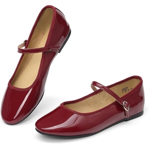 image:imageDREAM PAIRS Womens Ballet Flats Mary Jane Shoes Round Toe Comfortable Dressy Casual Slipon Work Daily Soft Flat ShoesBurgundy