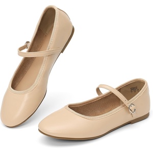 image:imageDREAM PAIRS Womens Ballet Flats Mary Jane Shoes Round Toe Comfortable Dressy Casual Slipon Work Daily Soft Flat ShoesNudepu