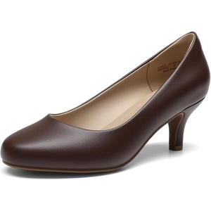 image:imageDREAM PAIRS Womens Dress Comfortable Low Heel Pump ShoesBrown