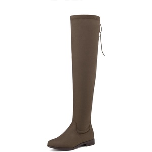image:imageDREAM PAIRS Womens Over The Knee High Low Block Heel Riding Boots Uplace LeiKhaki